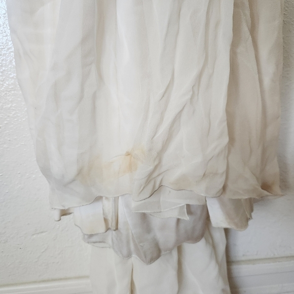 CUSTOM Wedding Gown 2 Whimsical Lace Applicae Flowy - Picture 6 of 16